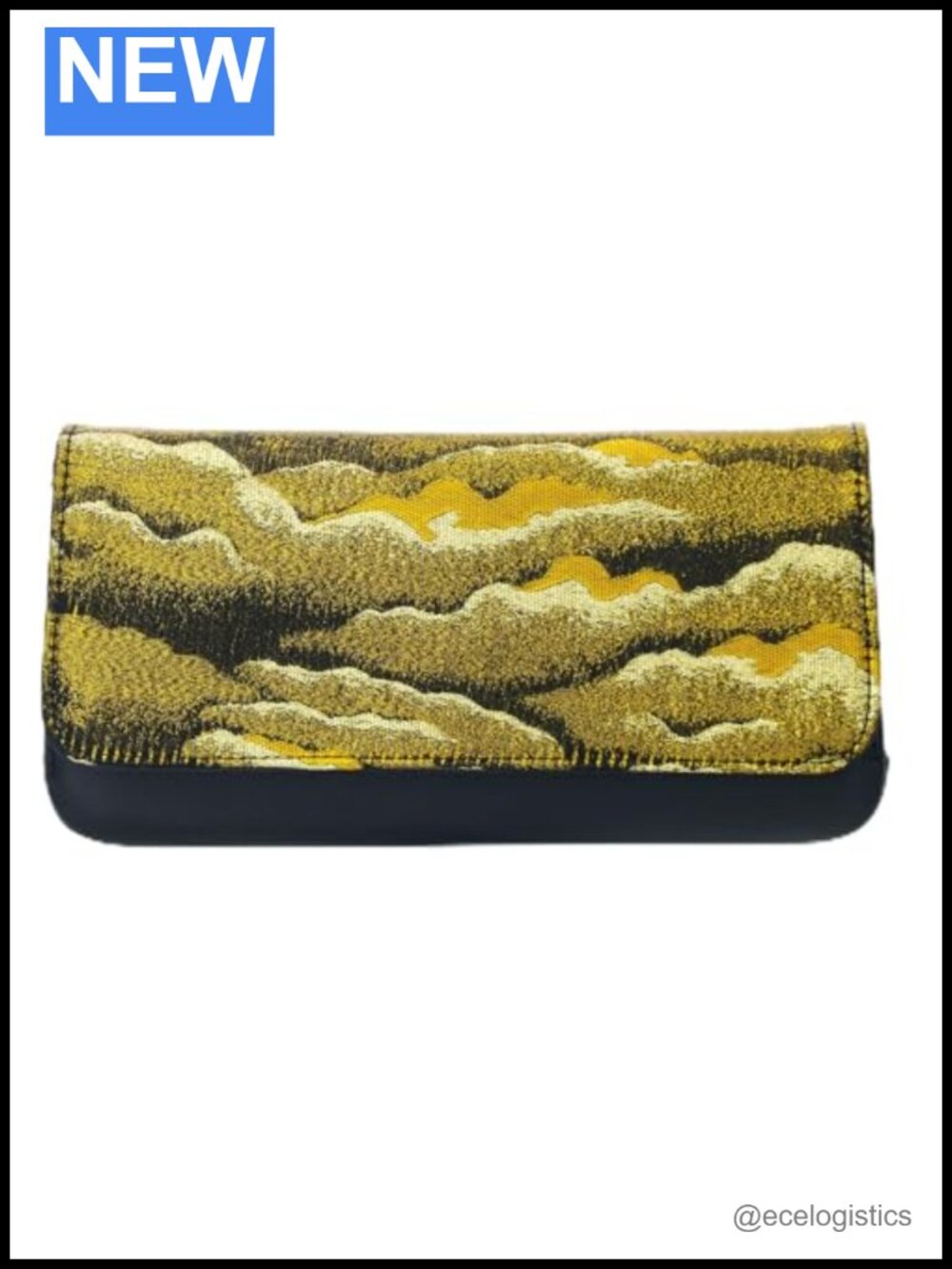 Embroidered Evening Clutch Purse with Detachable Chain, Formal Shoulder Bag for